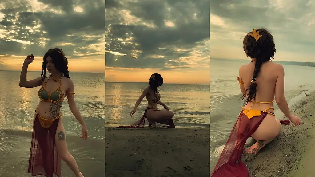 princess leia is waiting for you on the beach