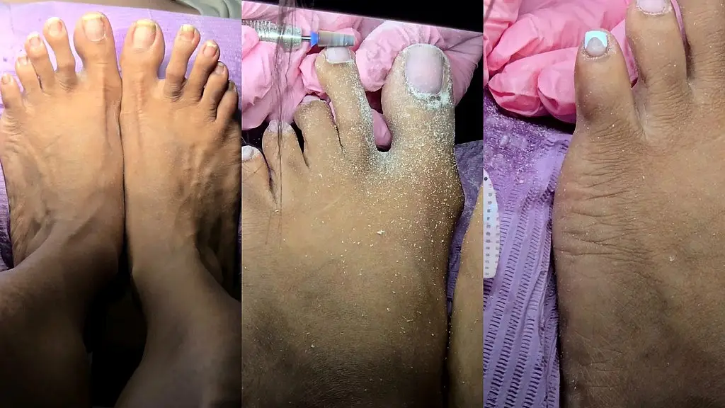 dry pedicure after 3 months of growth!!!