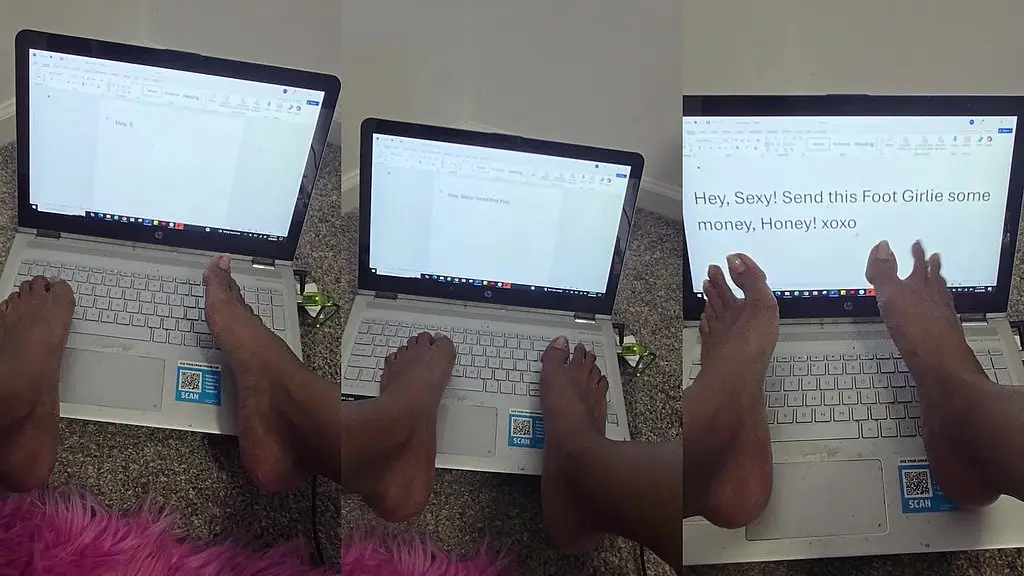 my newest challenge...typing with my toes!!