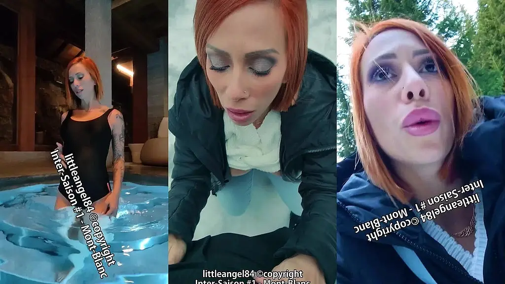 littleangel84 - cul rempli de sperme dans la neige au mont blanc !
