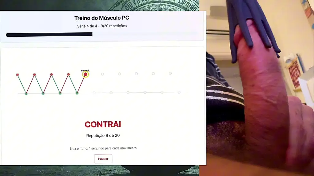 exercise session for a strong, fat and powerful 19 cm cock that can last hours without cumming