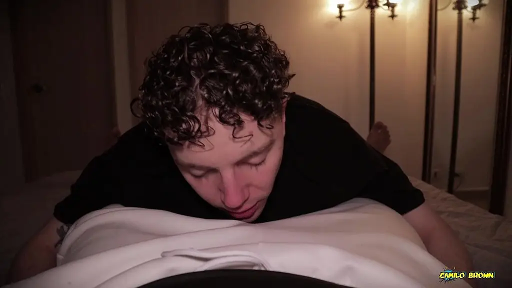 pov twink blowjob cum eating nico mucci sucking sweaty daddy camilo brown s big uncut cock