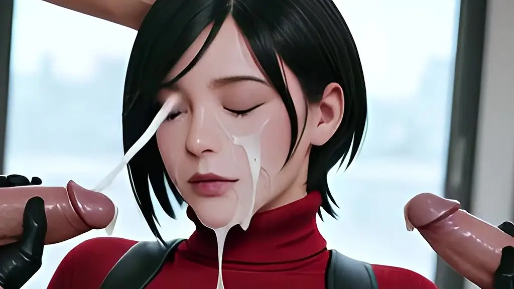 ada wong gets used by every hole – dp, triple penetration & creampie gangbang