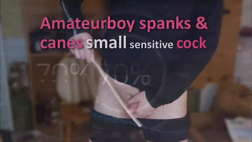 amateurboy spanks and canes small sensitive cock