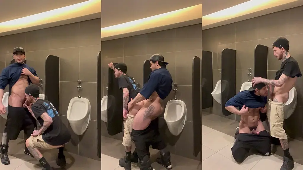 encontrei um ator porno no banheiro do shopping