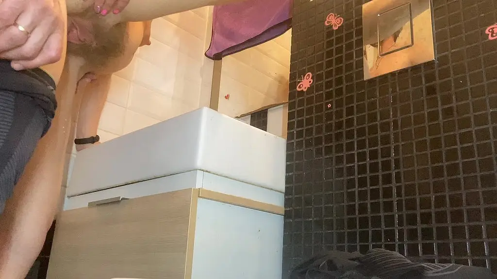 tattooed slut seduce me in the night s club public toilet and i fucked her hairy pussy, hiddencamera