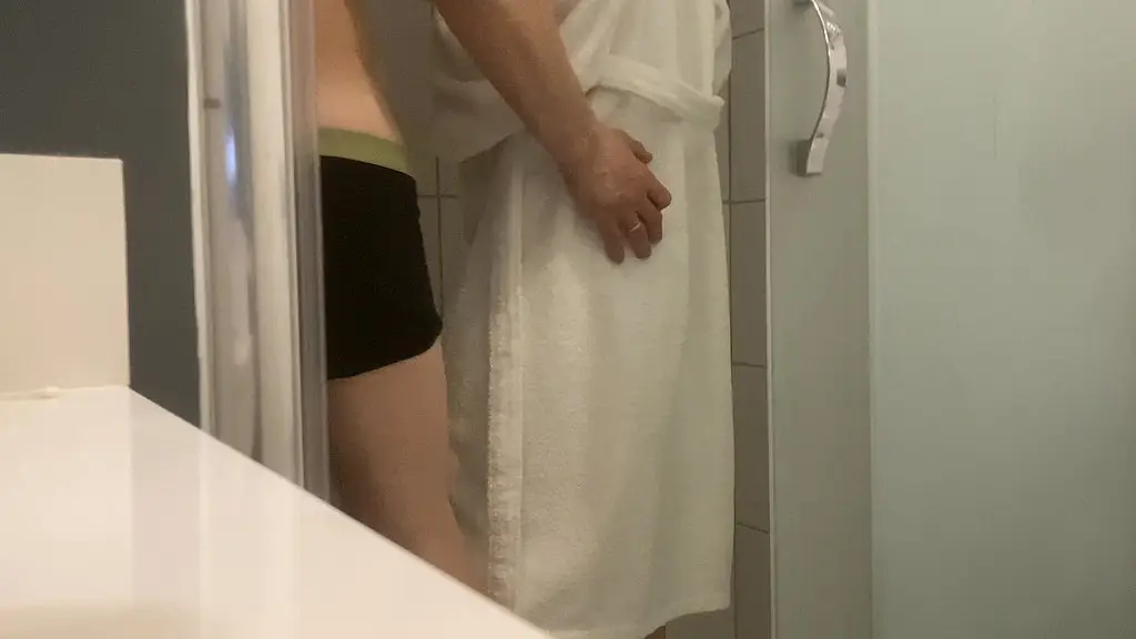 he come in my shower and fucking my hairy cunt