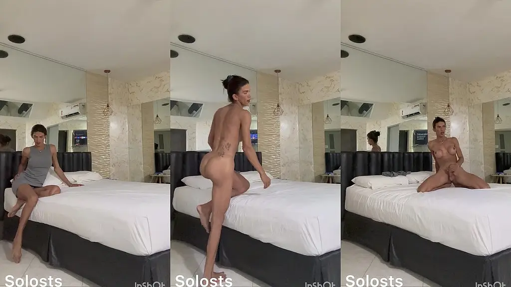 me masturbando no quarto de hotel