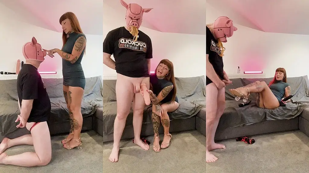 goddess craves a cuck piggy after a long day in the office!