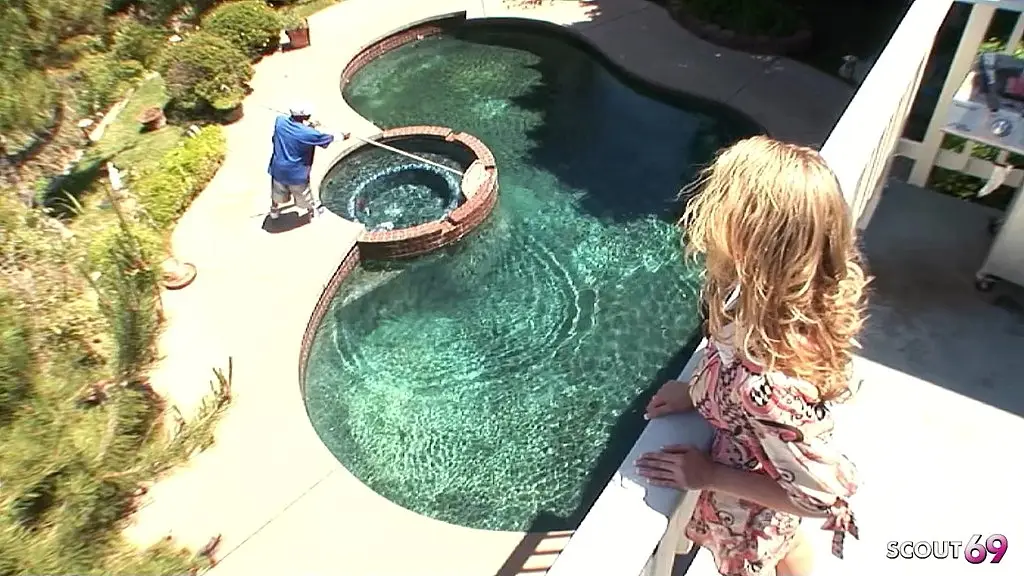 white cougar wife seduce black midget worker with huge fat black cock to interracial cheating fuck when husband away