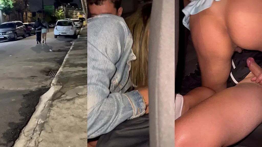 cantada no bar, comida na moita, belinha nao resistiu ao tesao da rua