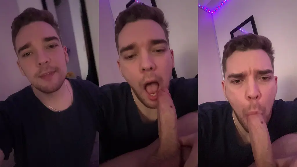 filming while i suck his big cock off