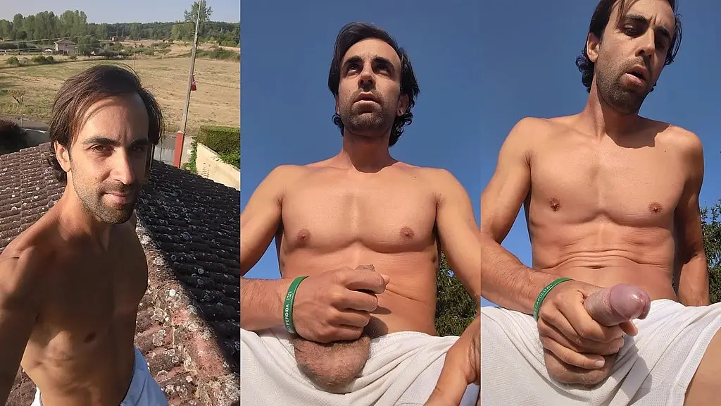 me pajeo sobre el tejado y me corro mucho