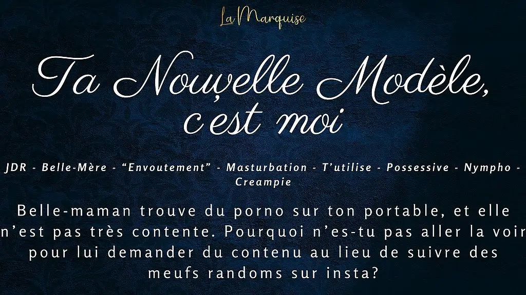 ta nouvelle modele, c est moi - french audio step-mom