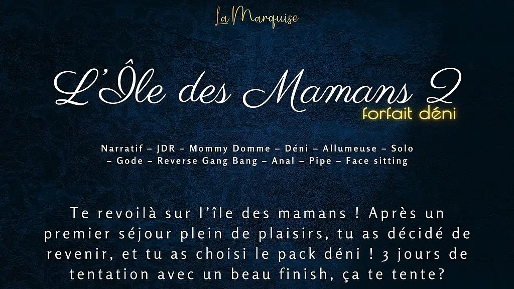 l ile des mamans ii - french audio denial reverse gang bang