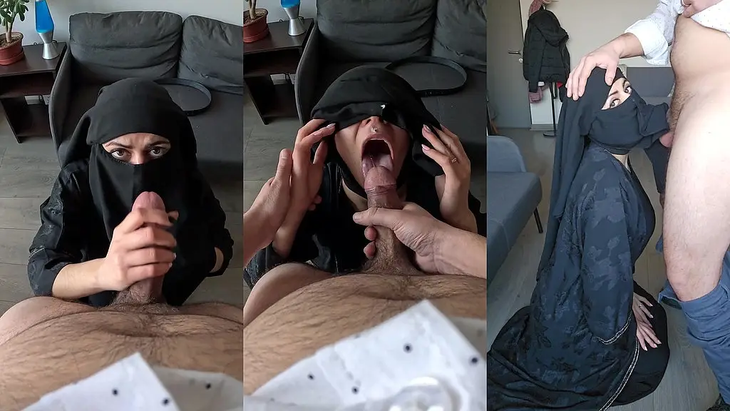 cumshot on my niqab mia niqab