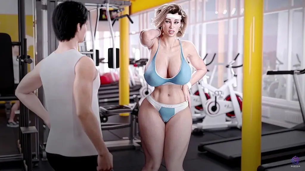 horny milf stepmom sucks stepson s big cock after workout - 3d hentai game - apocalust