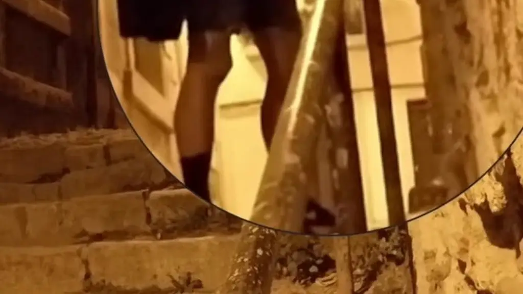 boy caught peeing in the street