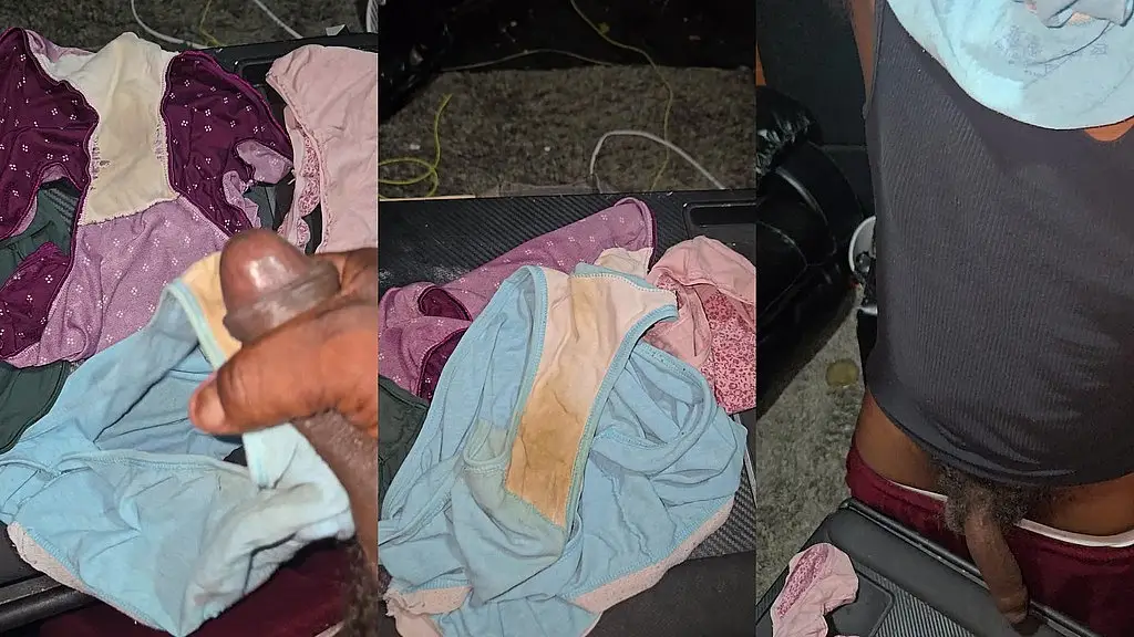 cumshot on my bbw asian lady neighbor panties