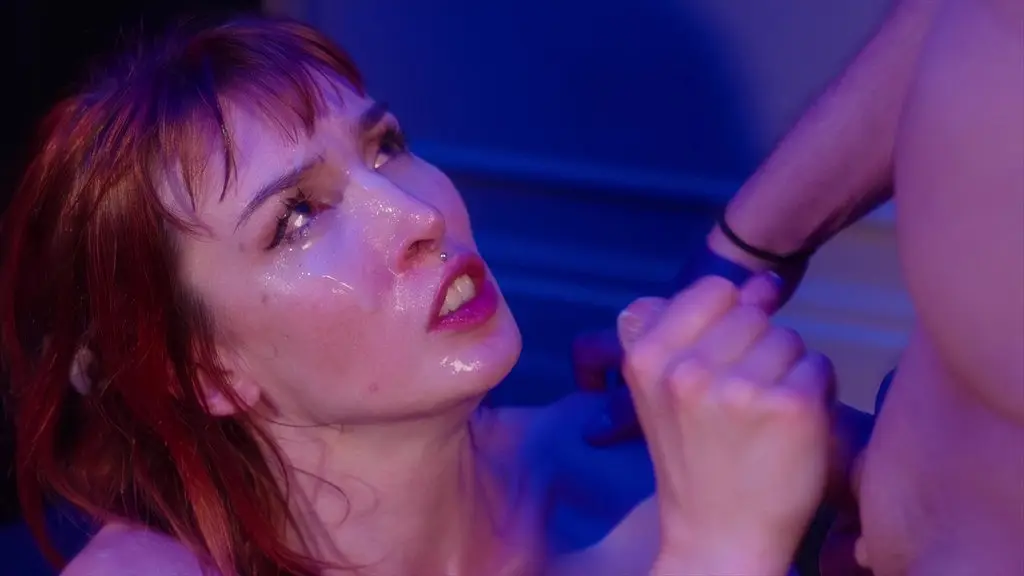 massive bukkake for skinny slut pixie pink - drenched in cum