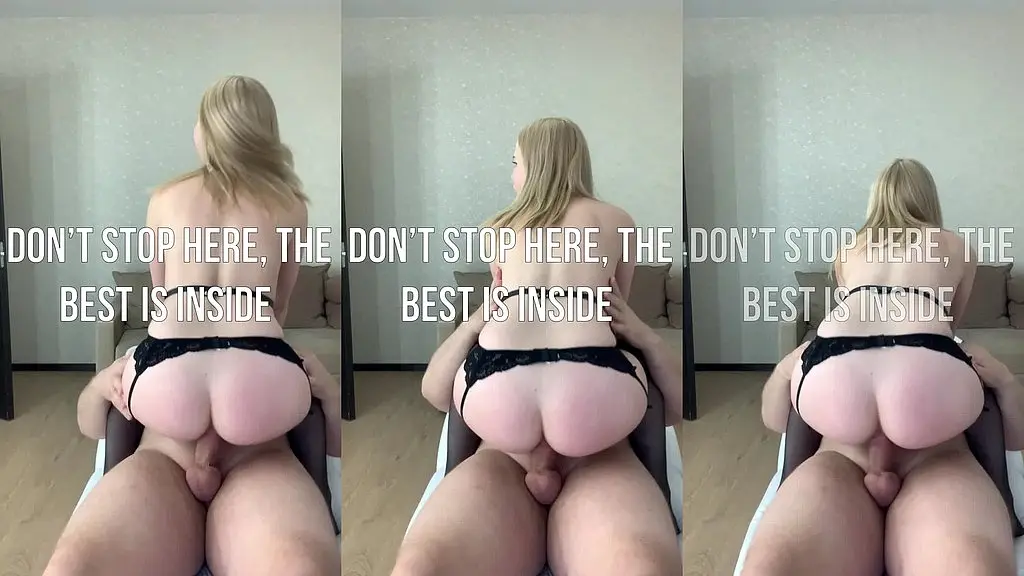 a promiscuous blonde assumes a dominant position to satisfy her vagina