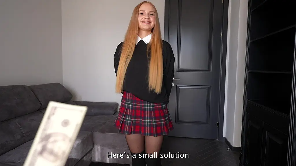 hot student desperate to pass exam sucks cock hard and gets fucked for creampie