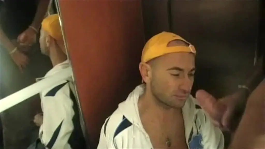 55 fucked in public elevator by straight