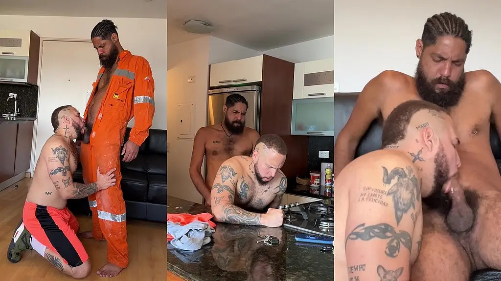 mamando la verga a macho de la calle