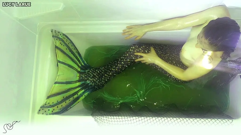 behind the scenes miniclip from filming  swamp mermaid tank!