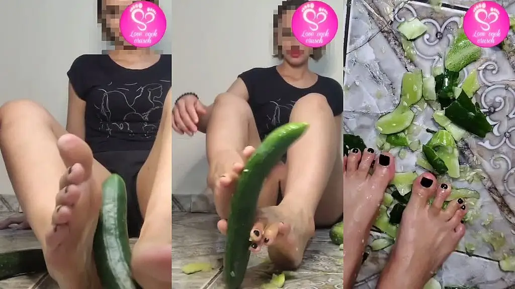 amassado pepinos com o pezinho footplay