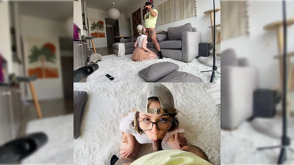 girl in stussy snapback lets me use her mouth as a cumdump