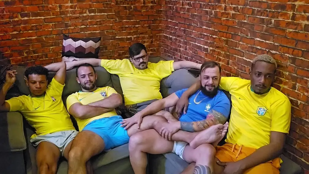 fui assistir o jogo da selecao com os parceiros e nem vimos o segundo tempo - parte 01