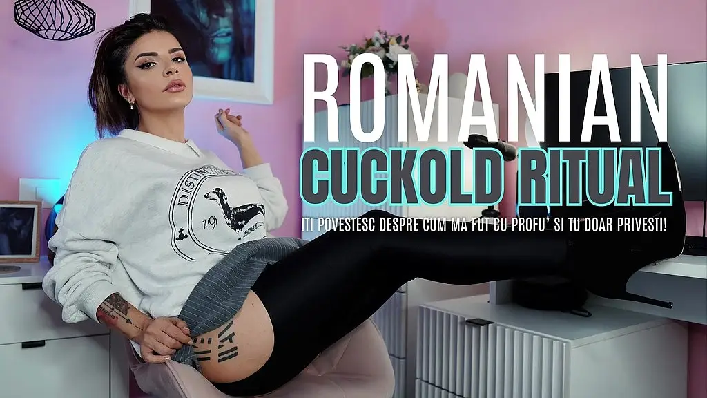 romanian cuckold ritual - iti povestesc despre cum ma fut cu profu’ si tu doar privesti!