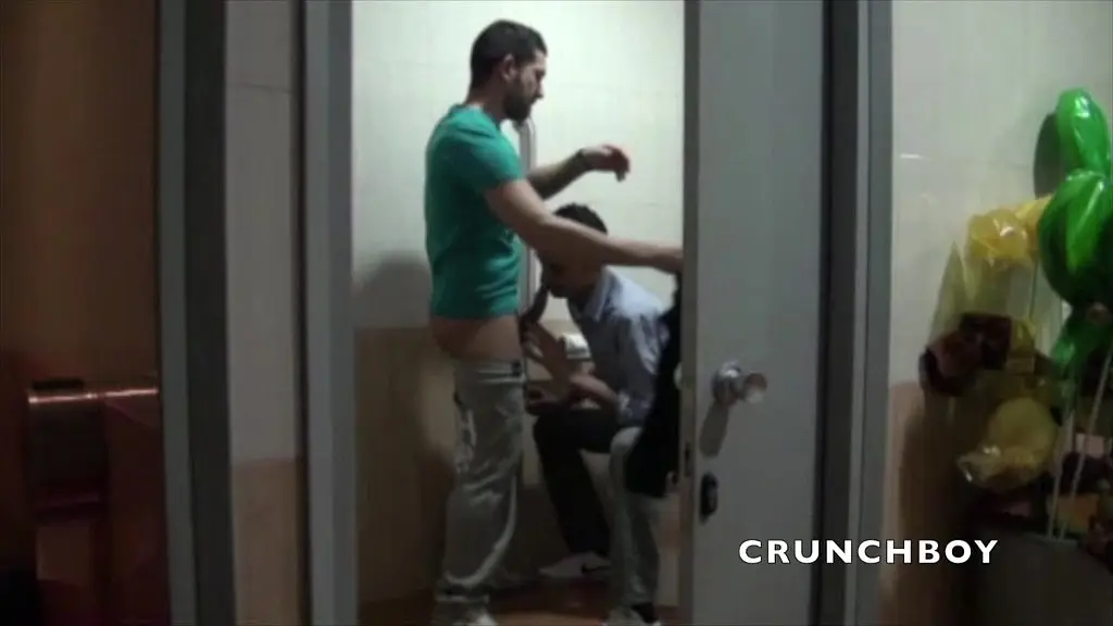 young arab fucked in public toilers by older