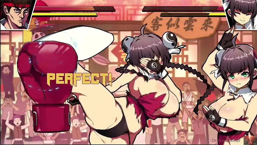 strip boxing: cute girl gets naked in the ring