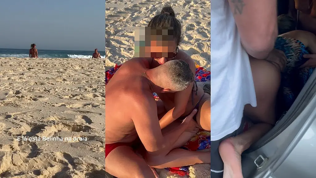 dogging selvagem em varios lugares diferentes: praia, estacionamento, trilha e no carro