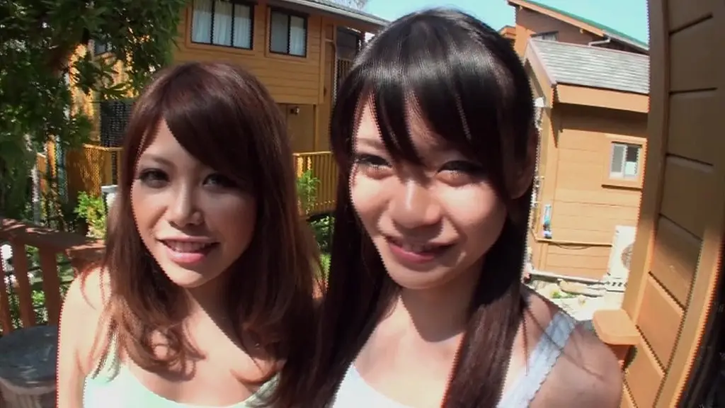 japanese teens share a studs cock and cum in threesome action