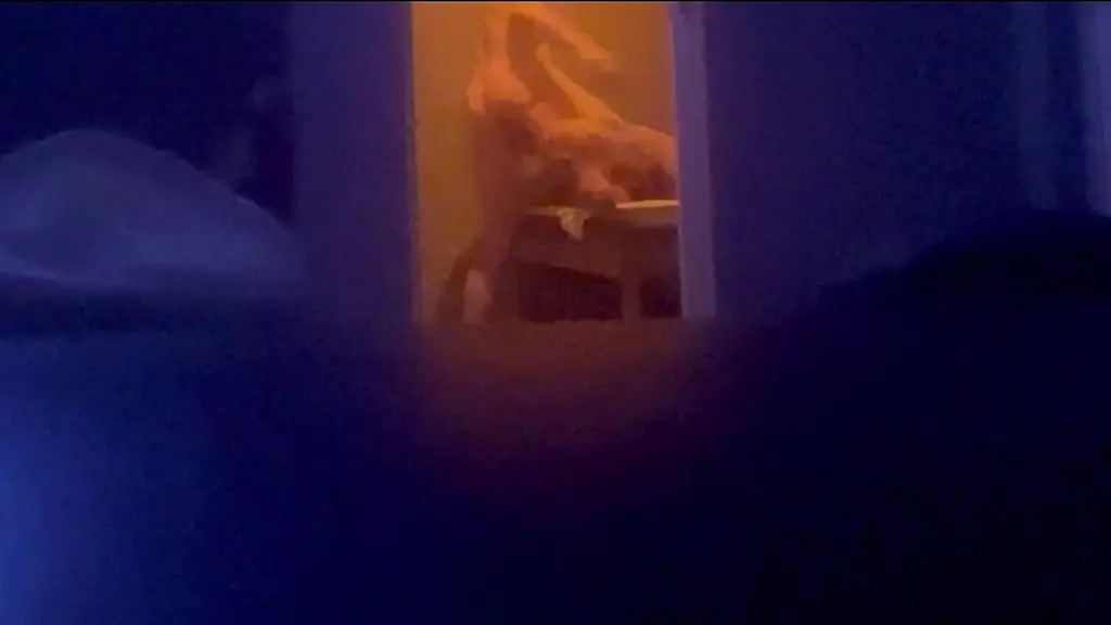 spy cam caught s twink woken up by his horny step dad for a quick but hot session (spanking, bj, trampling, face sitting)