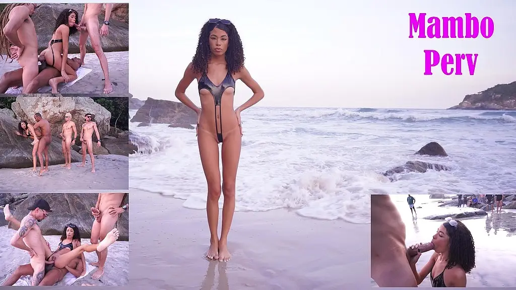 ob honey, 1.90m japanese-brazilian, early evening fucking at the nude beach (dap, anal, 0% pussy, 3on1, blasian, nude beach, public sex, moc friendly) ob554