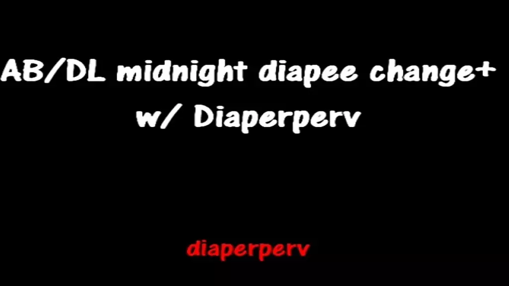 abdl audio, смена подгузника в полночь с дрочкой от Diaperperv