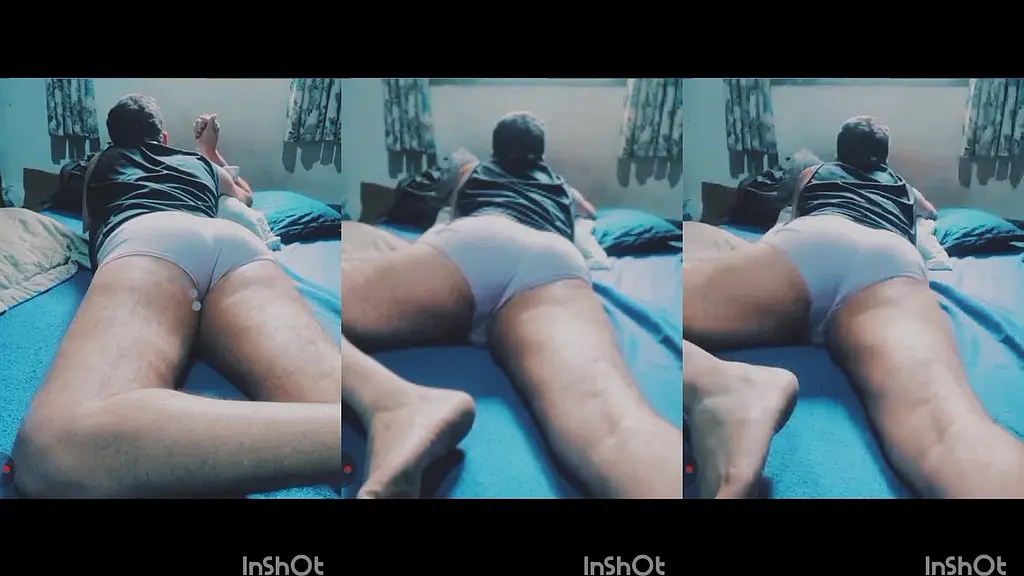 hot man broadcasting his show in the private room of an adult-only website.