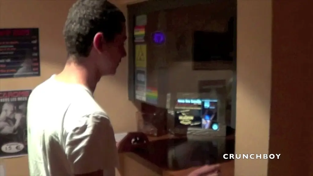 two sexy twink fucking in public sauna
