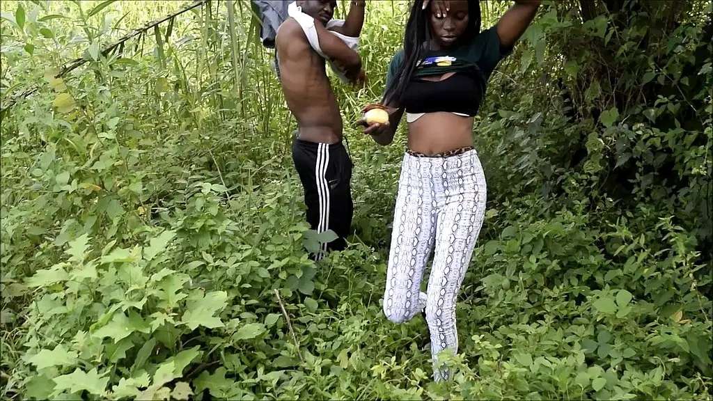 took her to the bush and fucked her