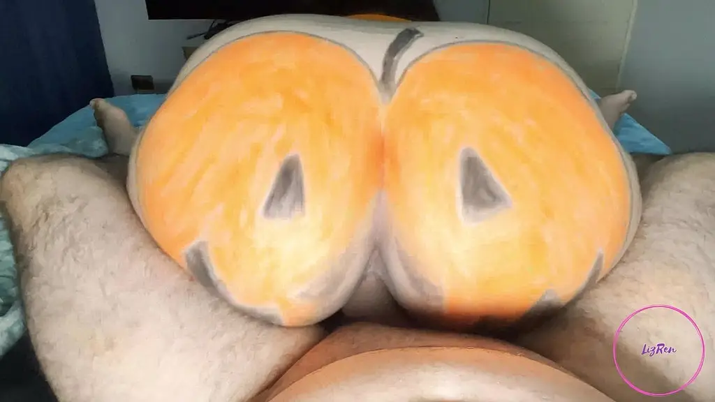 lizren - penetran mi enorme calabaza en halloween