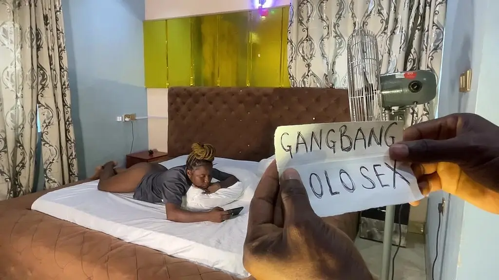 she had to choose between solo sex and gangbang