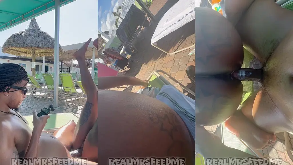 sex at the nudist resort rooftop