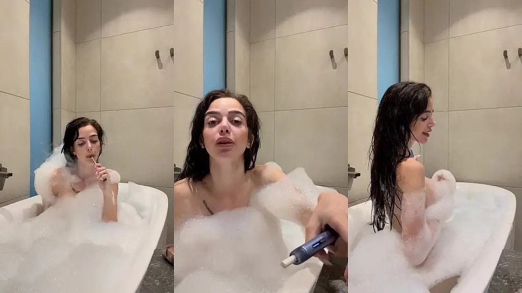 teasing bathub video