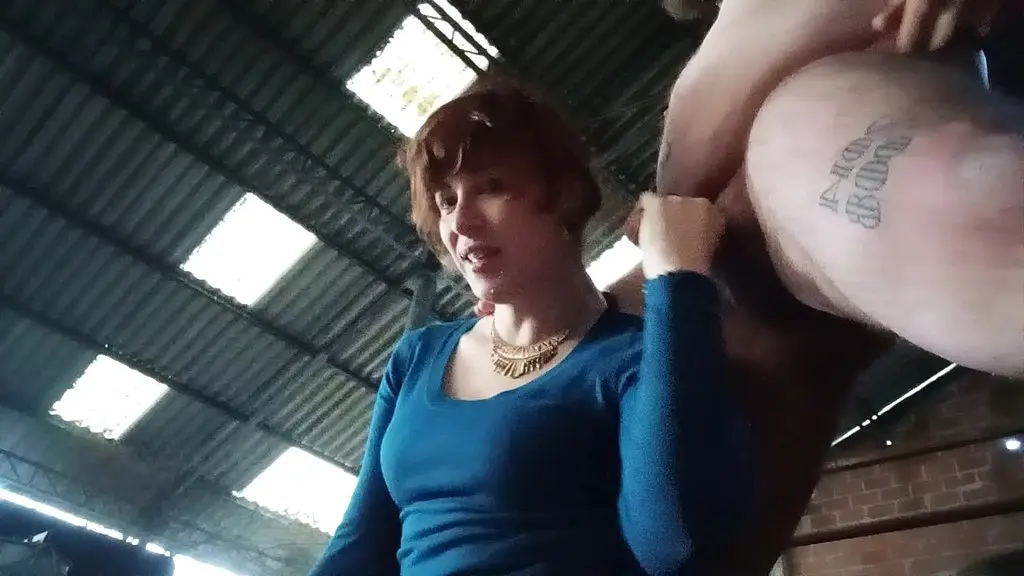 ass to mouth in a redhead tgirl