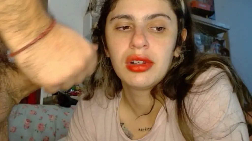 petite slut in rough facefuck and creamy anal farting long show