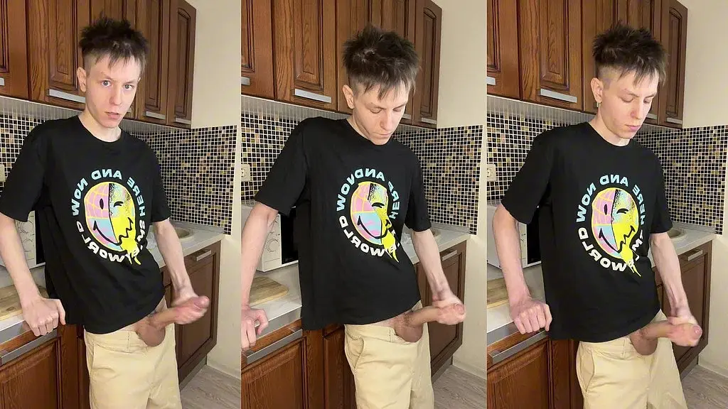 young stud s dripping cumshot tease
